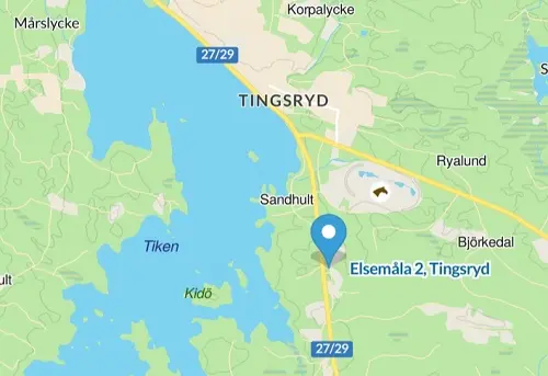 Hitta ASHM i Tingsryd. Öppna vägbeskrivning.